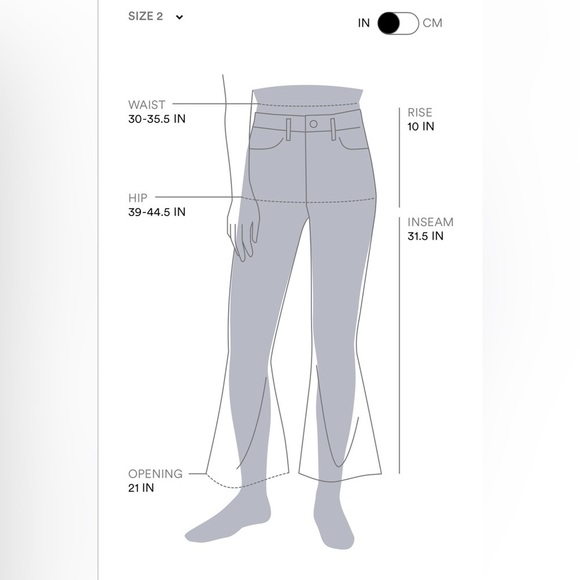 Frame White Jet Set Flare, BNWT, size 2 (Waist 30-34) - Picture 11 of 15